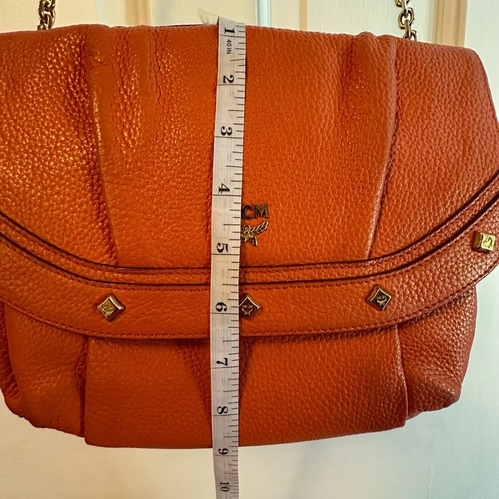 Authentic MCM Leather Two-way Studded Crossbody/Shoulder Bag